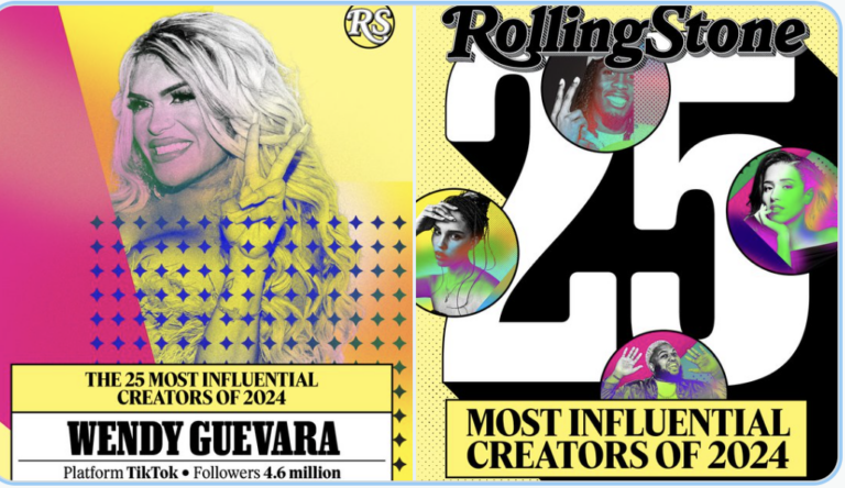 Rolling Stone coloca a Wendy Guevara como una de las 25 personalidades de internet más influyentes del año
